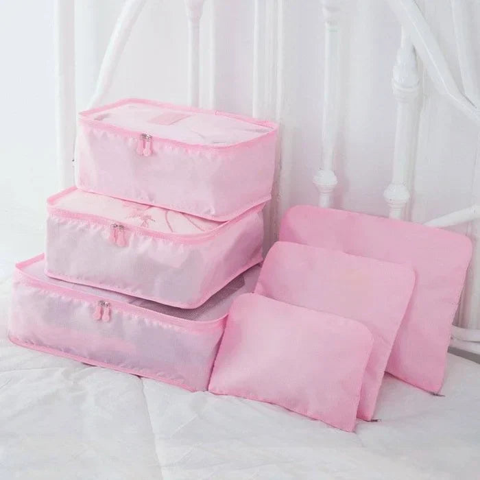 PackingCubesâ„?- 6 pieces of portable packing cubes for luggage