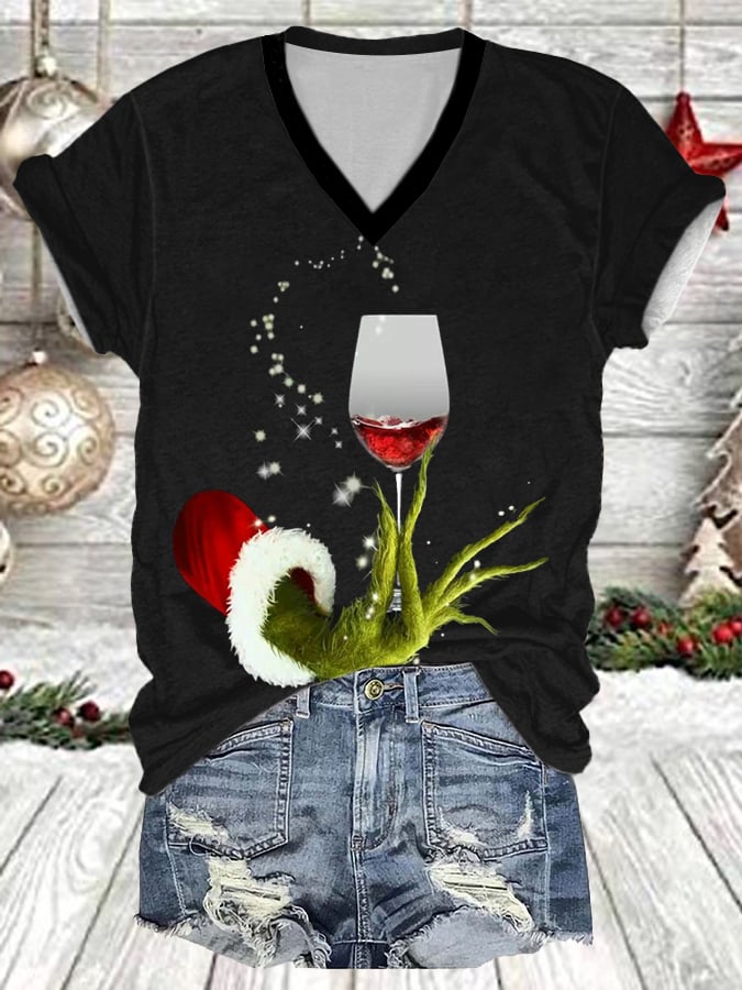 Christmas Print Casual T-Shirt