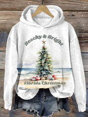 Florida Palm Trees Print Hoodie