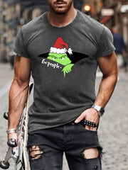 Christmas Hat EW People Print T-Shirt