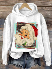 Merry Chrismas Print Crew Neck Sweatshirt