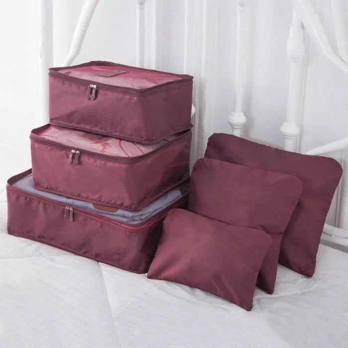 PackingCubesâ„?- 6 pieces of portable packing cubes for luggage