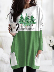 Merry Christmas🎄 Print Casual Long Sleeve T-Shirt