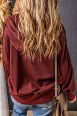 Exposed Seam Pocketed Zip-Up Hoodie