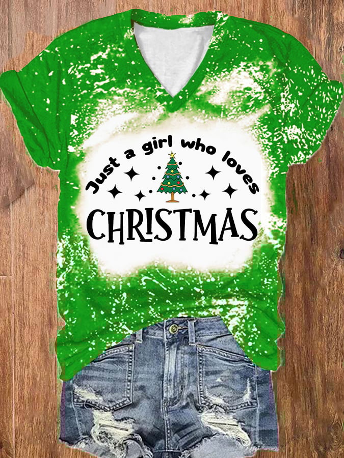 Just A Girl Who Loves Christmas T-Shirt