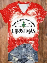 Just A Girl Who Loves Christmas T-Shirt