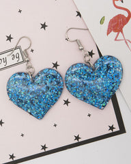 Symphony Multicolor Peach Heart Earrings
