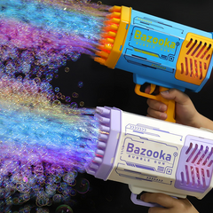 Bazookaâ„?- 69 hole soap bubbles machine gun with led light