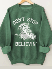 Merry Christmas Casual Long Sleeve Sweatshirt