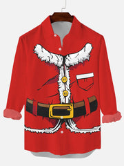 Christmas Santa Claus Printing Long Sleeve Shirt