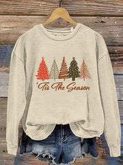 Christmas Tree Art Print Casual  Sweatshirt