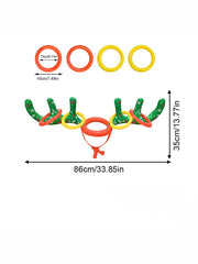 Christmas Thickened PVC Toy Inflatable Ring Interactive Game Antlers