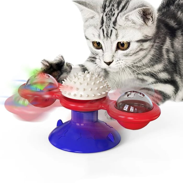 1+1 FREE | Spinning Ballâ„?- Interactive Spinning Wheel Cat Toy