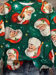 Christmas Ladies Printed Long Sleeve Sweatshirt