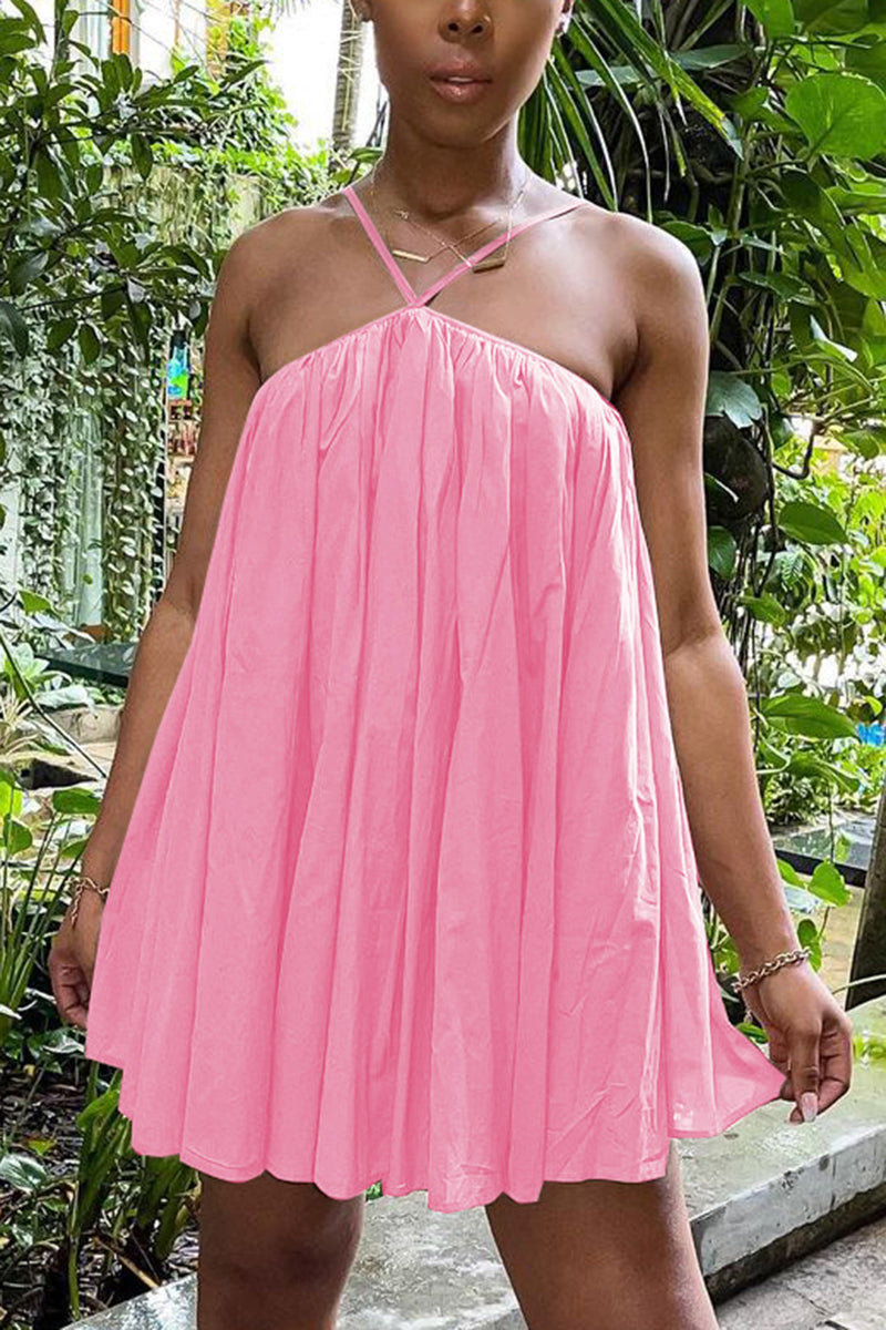 Ruffle Hem Mini Cami Dress
