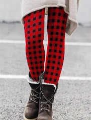 Warm Christmas Cozy Knit Leggings