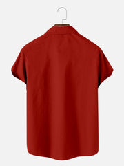 Simple Christmas element large short sleeve shirt