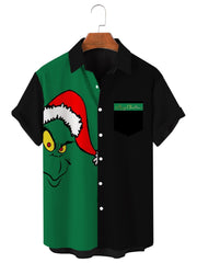 Simple Christmas Casual Large Short Sleeve Shirt