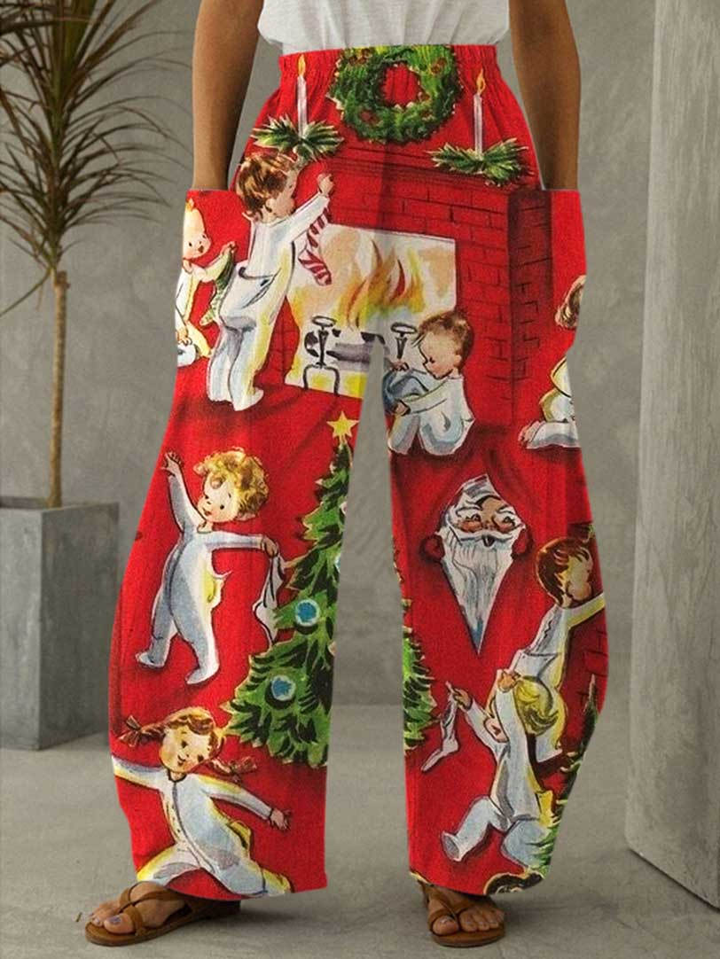 Funny Christmas Printed Casual Pants