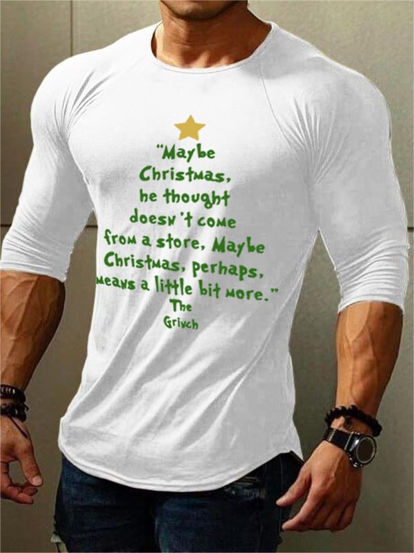 Christmas Print Long Sleeve T-Shirt