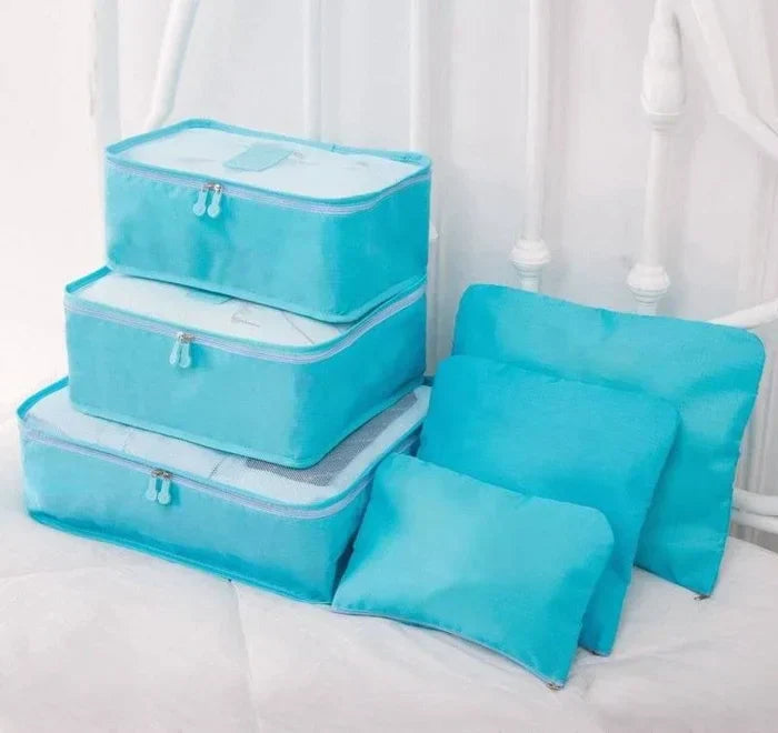 PackingCubesâ„?- 6 pieces of portable packing cubes for luggage