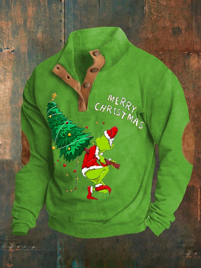 Funny Classic Christmas Character Merry Christmas! Print Casual Pullover