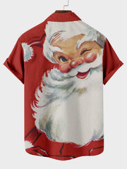 Christmas element large short sleeve shirt