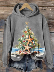 Florida Christmas Tree Print Hoodie