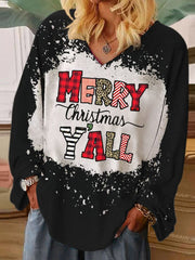 Merry Christmas Y'all Tie Dye Shirt