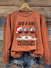 Christmas Printed Long Sleeve Sweatshirt