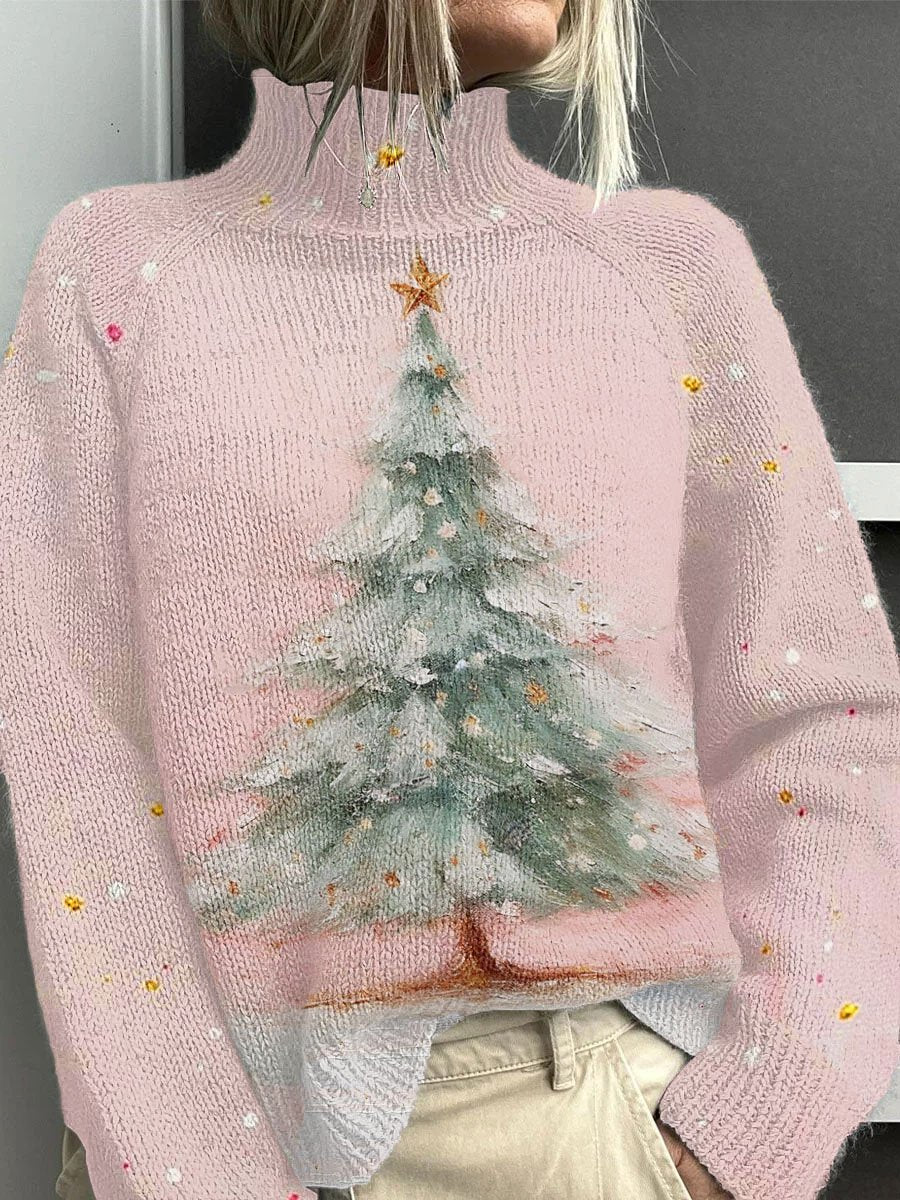 Christmas Tree Printed Casual Top