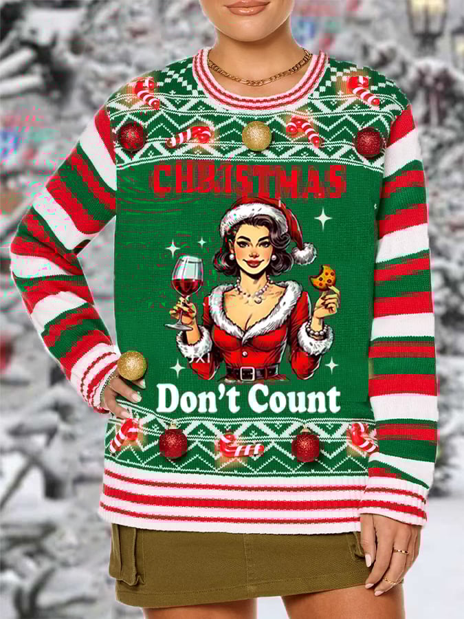 Christmas Don''t  Count Sweater