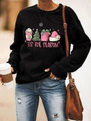 Christmas 'Tis The Season' Print Sweatshirt
