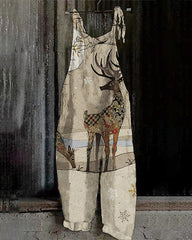 Christmas Print Jumpsuit