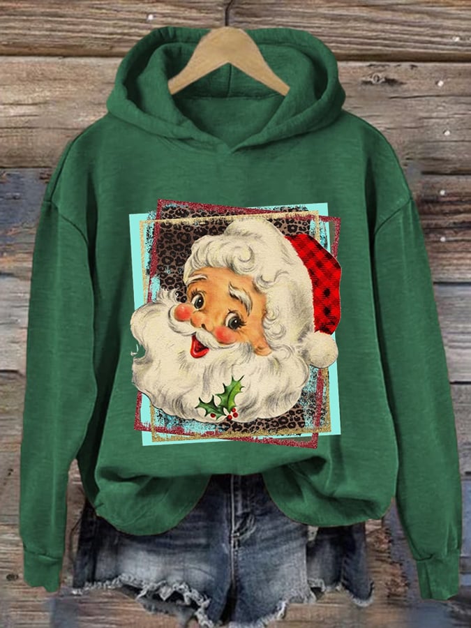 Merry Chrismas Print Crew Neck Sweatshirt
