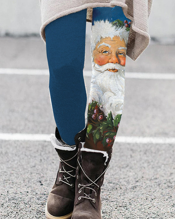 Berry Santa Leggings