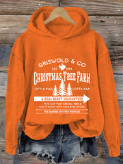 Christmas Griswold Co Christmas Tree Farm Hooded Sweatshirt