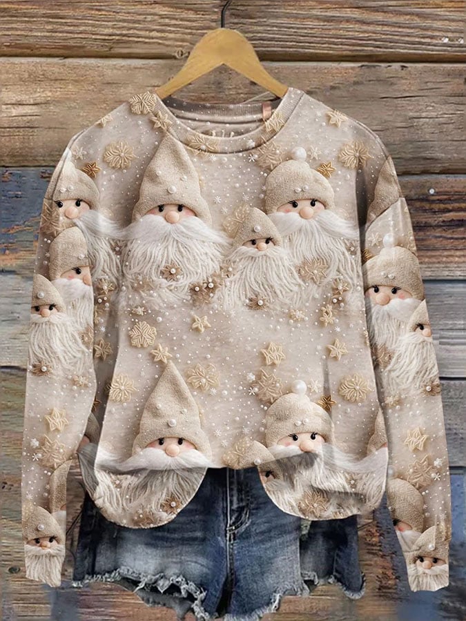 Women's Christmas Casual Printed Long Sleeve Sweatshirt