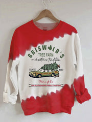 Christmas Tree Vintage Griswold Christmas Print Sweatshirt