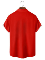 Christmas Casual Loose Plus Size Short-Sleeved Shirt