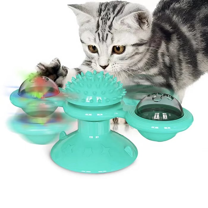 1+1 FREE | Spinning Ballâ„?- Interactive Spinning Wheel Cat Toy