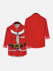 Christmas Santa Claus Printing Long Sleeve Shirt