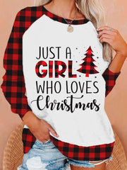 Just A Girl Who Loves Christmas Sweatshirt