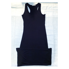 Solid Black Long Dress