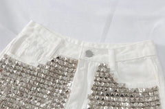 Rockstar High Waisted Denim Shorts