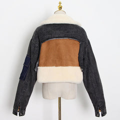 Plush Denim Jacket