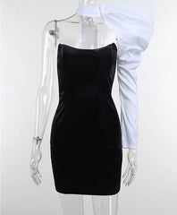 One Shoulder Ruched Dress