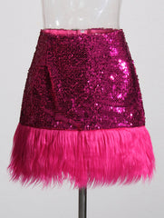 Bright Lights Sequin Mini Skirt