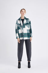 Oversized Plaid Jacket