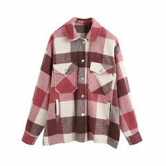 Oversized Plaid Jacket